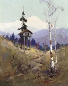 Food Cache, Mount Mckinley by Sidney Laurence
