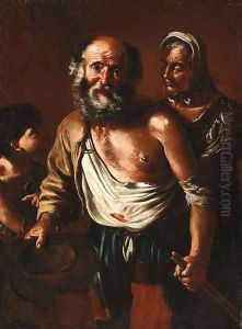 A beggar family