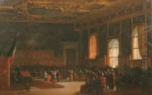 Treaty Of Venice by Jean-Paul Laurens