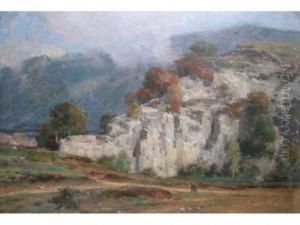 Paysage Du Vercors by Jules Joseph Augustin Laurens