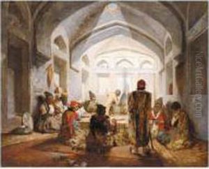 Meeting House In Teheran by Jules Joseph Augustin Laurens