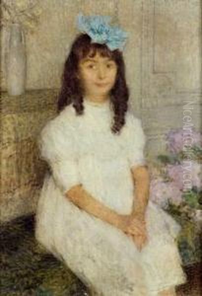 Petite Fille Au Noeud Bleu - view 1