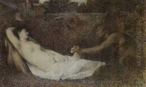 Jupiter Decouvrant Antiope, 
D'apres Le Tableau Du Titien Conserveau Louvre Aussi Appele <la Venus Du
 Pardon>