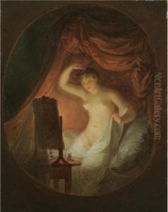 A Young Lady At Her Toilette by Alexander Laureus