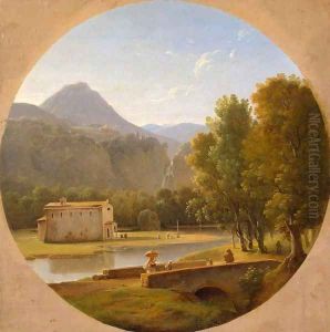 Italian Landscape 2 by Pierre-Athanase Chauvin