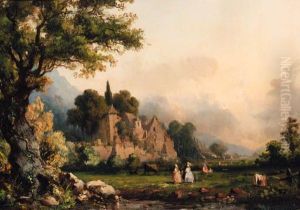 Paysage by Lauvergne, Barthelemy