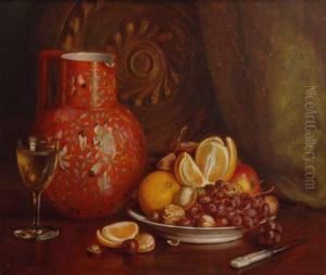 Still Life With Fruit, Nuts And Glasswear