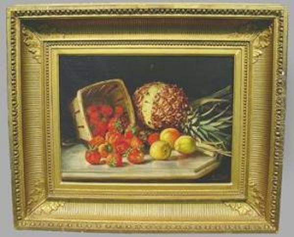 Still Life With Fruit Upon A Marble Ledge - view 1