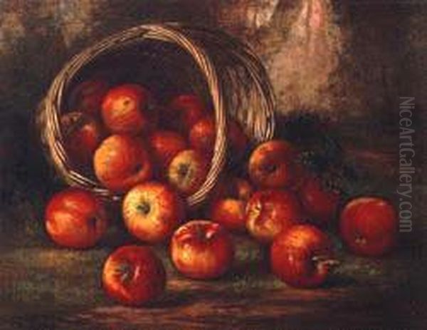 Apples By A Basket - view 1