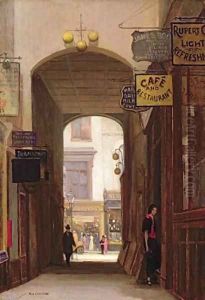 Rupert Court Wardour Street by Rex Vicat Cole