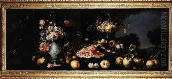 Nature Morte Aux Fleurs Et Aux Fruits - view 1