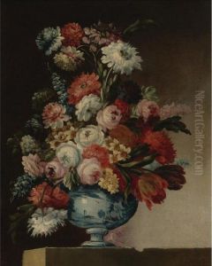Still Life With Flowers In A Vase by Giuseppe Lavagna
