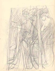 Study of a gentleman kneeling in penitence