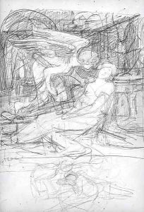 Study for 'Cupid and Psyche' by Pietro Da Cortona (Barrettini)