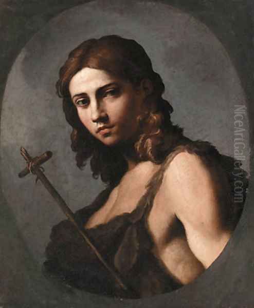 Saint John the Baptist, feigned oval - view 1