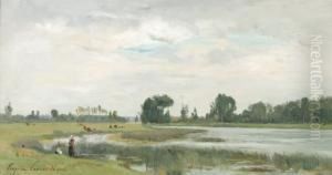 Berger-la Celle - Seine Et Marne by Eugene Antoine Samuel Lavieille