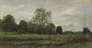 Paysage by Eugene Antoine Samuel Lavieille