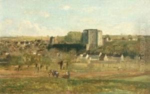 Les Ruines Du Chateau De La Ferte-milon Aisne by Eugene Antoine Samuel Lavieille