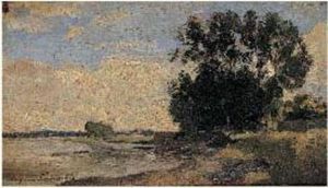 Bord De Seine by Eugene Antoine Samuel Lavieille