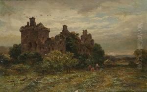 Haymakers By A Ruined Castle by David Law