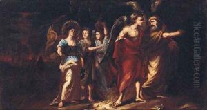 The destruction of Sodom and Gomorrah by Valerio Castello