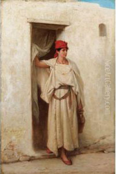 Femme Attendant Le Porteur D'eau - view 1