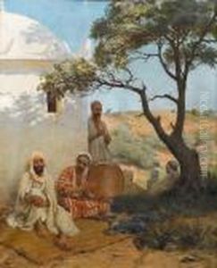 Arab Musicians by Jean Baptiste Paul Lazerges