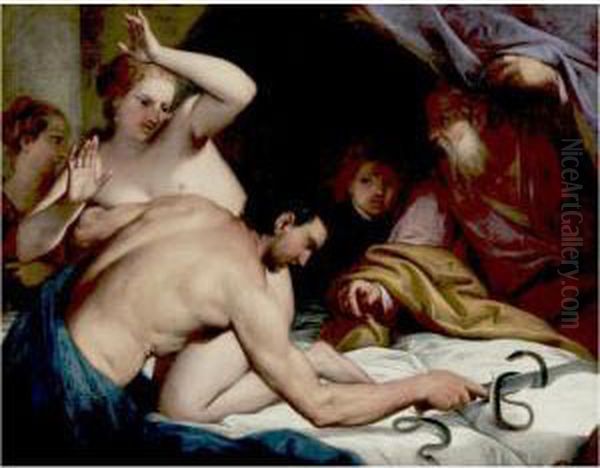 Tiberius Gracchus Killing A Serpent - view 1