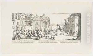 War Invalids Outside a Hospital by Jacques Callot