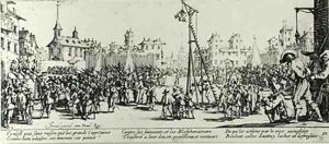 The Strappado by Jacques Callot