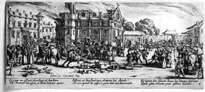 The Destruction of a Monastery by Jacques Callot