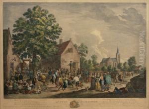 4 . Fete Flamande by Jacques Philippe Le Bas