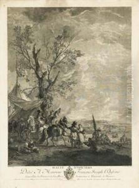 Halte D'oficiers Dedie A Monsieur Francois Joseph Dufrene... - view 1