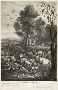 Le Paradis Terestre Ouvrages Merveilleux De Toute Puissance... by Jacques Philippe Le Bas