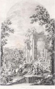 Ingentes, Oculo Irretorto,
Spectat Acervos." By Le Bas & "silent, Arrectisque Auribus
Adstant" By Cochin (after Fr. Monti) A Pair by Jacques Philippe Le Bas