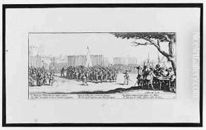 Plate 2, from 'The Miseries and Misfortunes of War' by Jacques Callot