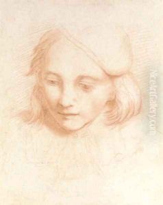 Head of a boy in a cap by Carlo Cignani