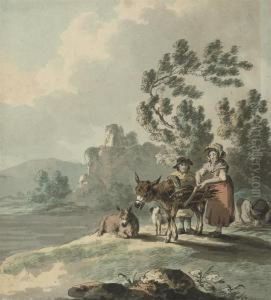 A Pastoral Landscape by Peter La Cave
