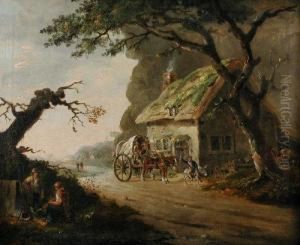 A Carteroutside A Cottage