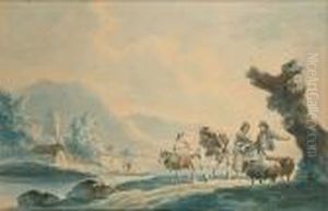 Going To Market; The Road Home, A Pair by Peter La Cave