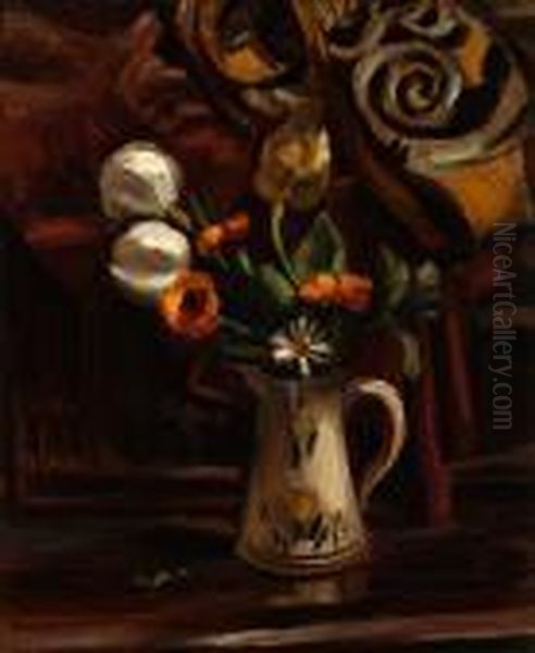 A Vase With Flowers - view 1