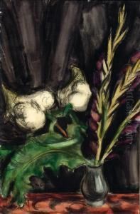 A Vase With Flowers by Henri Le Fauconnier