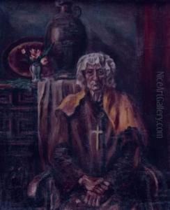Vieille Dame Assise Devant Une Nature Morte Vieille Dame Assise Devant Une Nature Morte