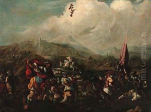 A cavalry battle 6 by Jacques Courtois