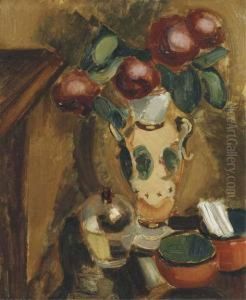 Still Life With Flowers In A Vase by Henri Le Fauconnier