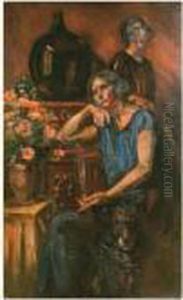 Femmes Au Chien by Henri Le Fauconnier
