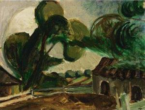 Landschap Ploumanach by Henri Le Fauconnier