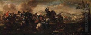 Cavalry Skirmishes between Crusaders and Turks by Jacques Courtois