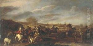 A cavalry battle