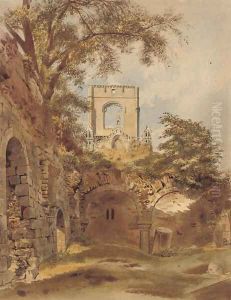 A ruined abbey A ruined abbey